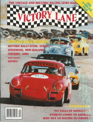 VICTORY LANE 1992 APR - THE VINTAGE & HISTORIC RACING NEWS MAGAZINE